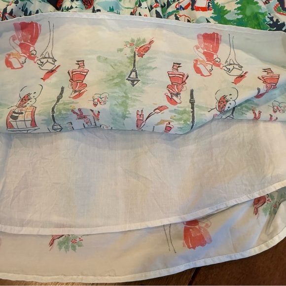 Modcloth Winter Wonderland Scene Christmas Navy A-Line Skirt, Size Small - Picture 7 of 13